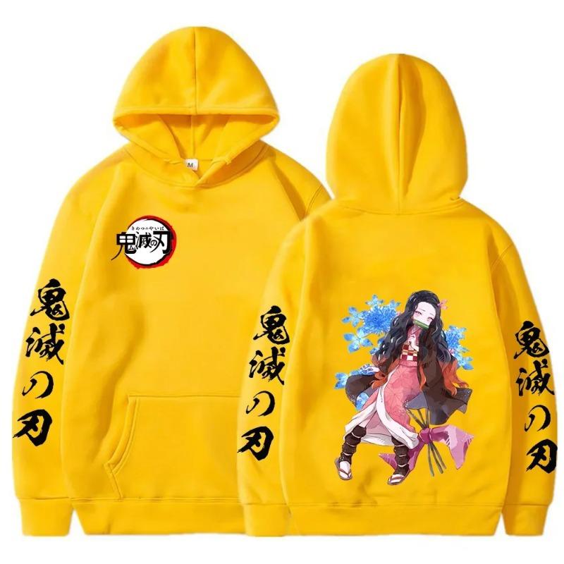 Autumn Winter Kamado Nezuko Cosply Hoodie Women Casual Streetwear Sweatshrit Kimetsu No Yaiba Hoodies