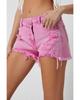 Azura Exchange Crossover Waist Denim Shorts