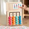 Four-Color Wooden Puzzle Cards: Early Education Game for Thinking and Color Cognition