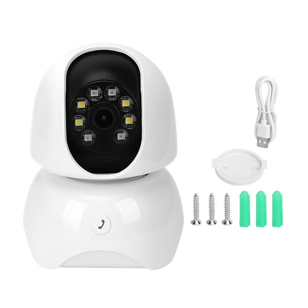 WiFi Security Camera Smart Motion Tracking 2 Way Talk 360 Degree Panorama HD Remote Monitoring