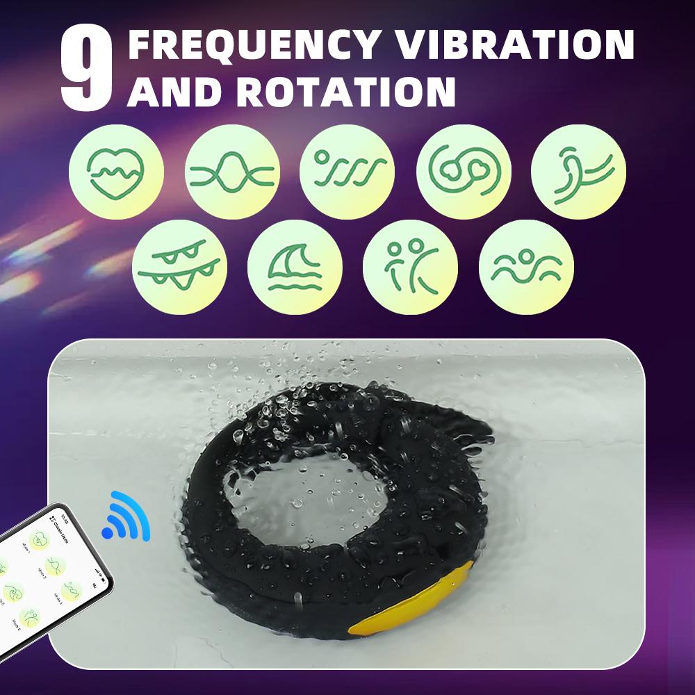 Вибрирующее кольцо на член 10 режимов вибрации стимулятор клитора точка G для пар задержка эякуляции взрослые секс-игрушки для мужчин и женщин