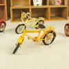 Mini Bicycle Model for Home Desktop Decoration, Iron Metal Craft, Hand Made, Birthday Gift, Children Miniatures