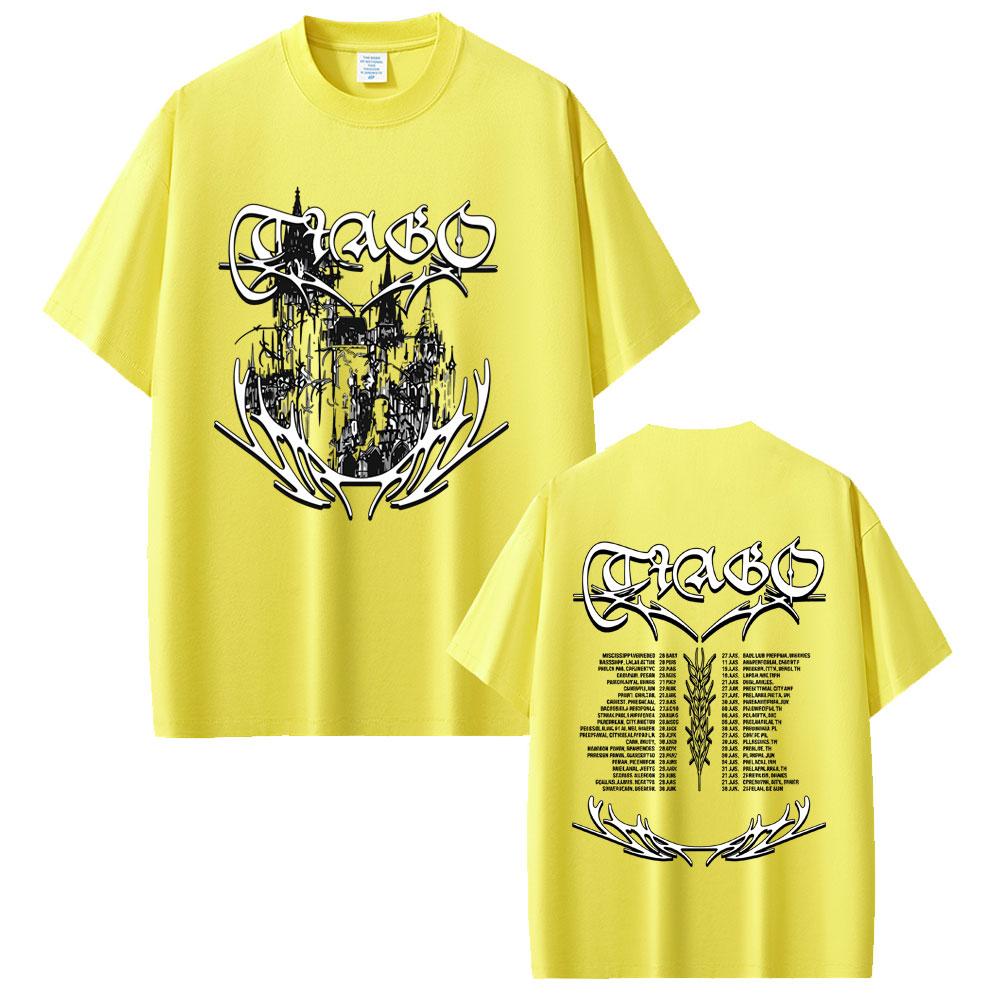 Rapper Tiago PZK Merch 2026 T Shirts Unisex Women Hip Hop Metal Rock Oversized Short Sleeve T-shirt Unisex's Fashion Casual T-shirts