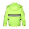 Men's Reflective Raincoat and Pants Set for Road Security