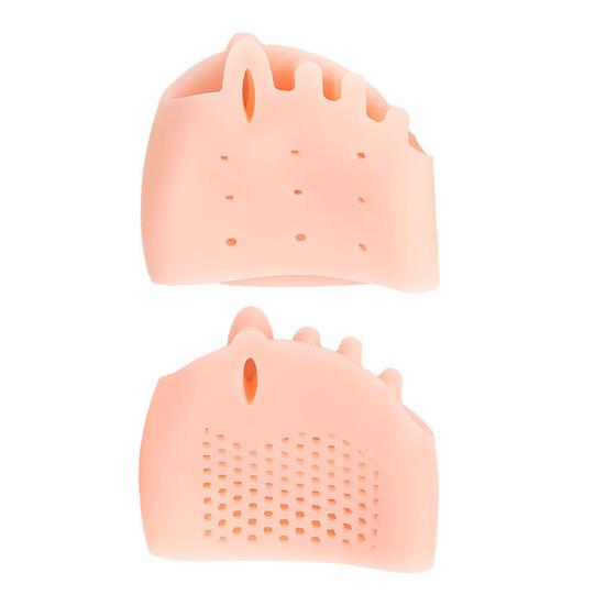 1 Pair Silicone Toe Separators for Women Supportive Toe Spacers for Overlapping Toes Foot Corrector Forefoot Pad for Plantar Pain Relief