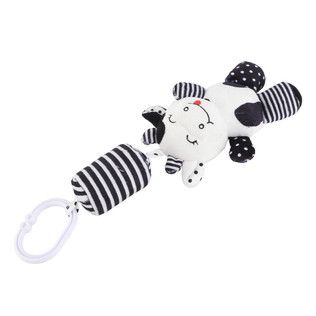 Детские подвесные погремушки, игрушки в черно-белую полоску, плюшевые игрушки для детской коляски, автомобильной кровати