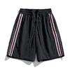 Летние быстросохнущие спортивные шорты Ice Silk универсальные полосатые брюки длиной пять четвертей