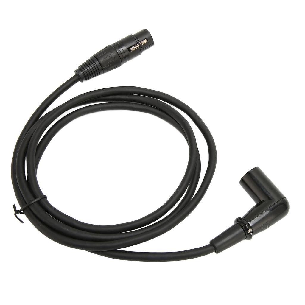 Звуковой кабель XLR угловой штекер-гнездо посеребренный 3-контактный микрофонный кабель XLR для динамика усилителя 4,9 фута