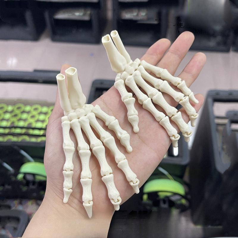 3D-печатная реалистичная гибкая модель скелета руки с суставами, привидение, украшение для Хэллоуина, домашний декор