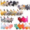 AAGWW Working Cat Figure Kitten Toy Mini Toy Cat Birthday Party Dark Colors Pieces 9 Designs 1 9 Designs 2 9 Designs Set, Figures, Characters,