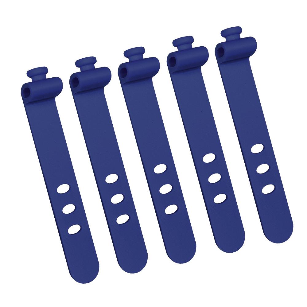 Трехдырочный силиконовый кабельный стяжка-органайзер 73 мм для наушников и силовых кабелей