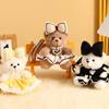 Decoration Plush Bear Keychain Princess Dress Bear Stuffed Animal Toys  Gift Jewelry
