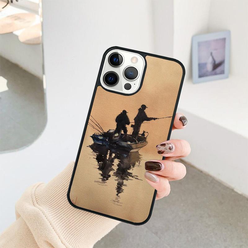 Чехол для телефона Рыбак Рыбалка Для iPhone 17 Air 16 15 14 11 12 13 Pro MAX Plus coque Чехол Оболочка