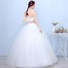 Dress Elegant Vintage Wrapped Chest Lace Up Bridal Wedding Veil