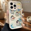 Phone Case: 2D flat design suitable for iPhone 18 17 16 15 14 13 Pro protective case, Penguin Market, perfect Christmas and Halloween holiday gift
