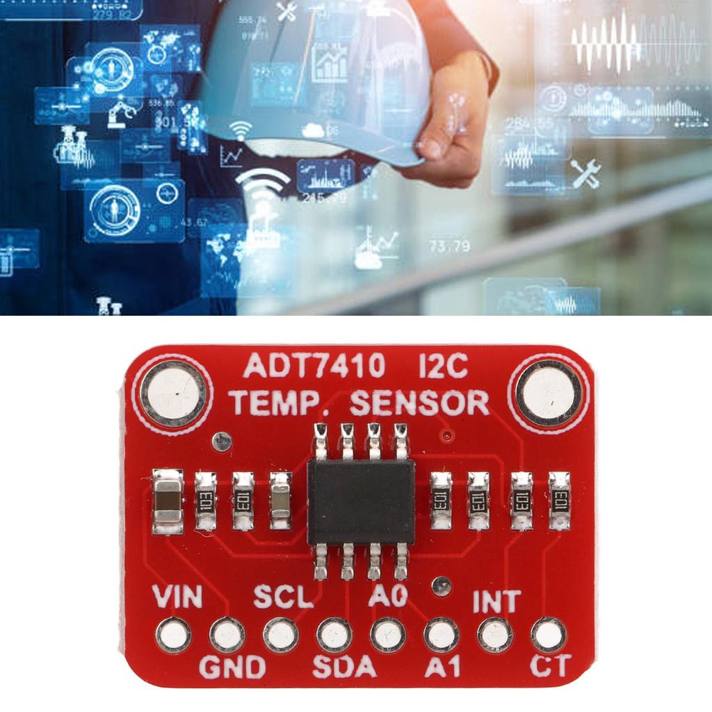ADT7410 Temperature Sensor Breakout Board I2C Interface Accurate ?40 celsius  to 105 celsius  Temperature Sensor