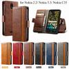 Многофункциональный кожаный чехол-книжка с магнитной застежкой для Nokia 2.2/ Nokia 5.3/ Nokia C35. Где мода встречается с функциональностью