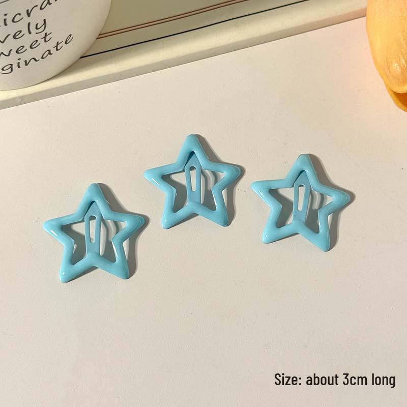 Five-Pointed Star Hair Clip for Women and Children – Cute Side Bangs Accessory and Hairpin