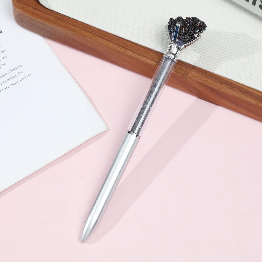 Smooth Writing Natural Pen Genuine Gemstone Pens Natural Quartz Pens Spiritual Gift