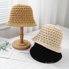 Spring and Summer Hollow Bucket Hat Women's Breathable Hat Women's Thin Sunshade Bucket Hat Fashion Outing Basin Hat