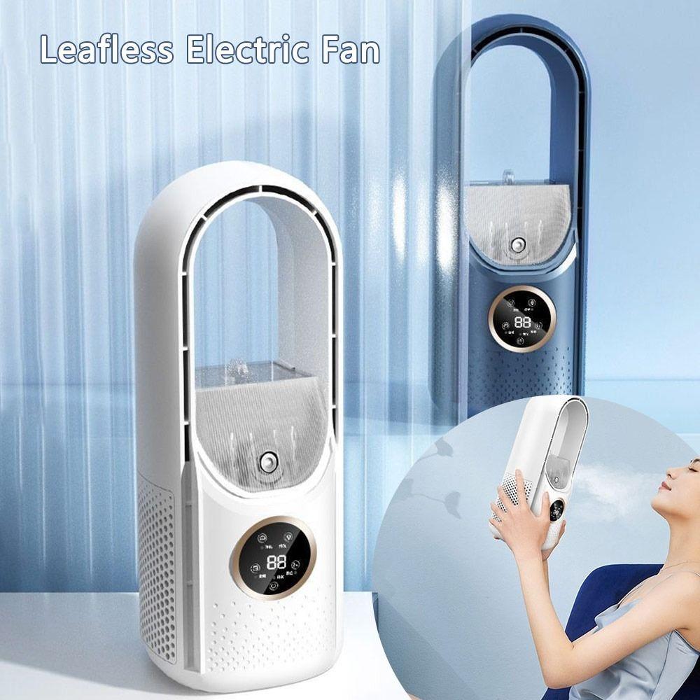 Timer Function Electric Fan 6 Speed Control Leafless Desk Fan New Cooling Humidifier Fan