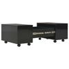 VidaXL Coffee Table High Gloss Black 60x60x35 Cm Chipboard