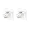 2Pcs Curtain Rod Clip Self Adhesive Hooks Punch-free Curtain Rod Clip Hook Window Curtains Wall Hanging Holder Household Accessories