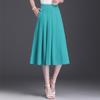 Юбка с бюстом женская летняя юбка средней длины в складку, женская драпировка, с высокой талией, весенняя женская, маленькая, весна и осень, высокая талия