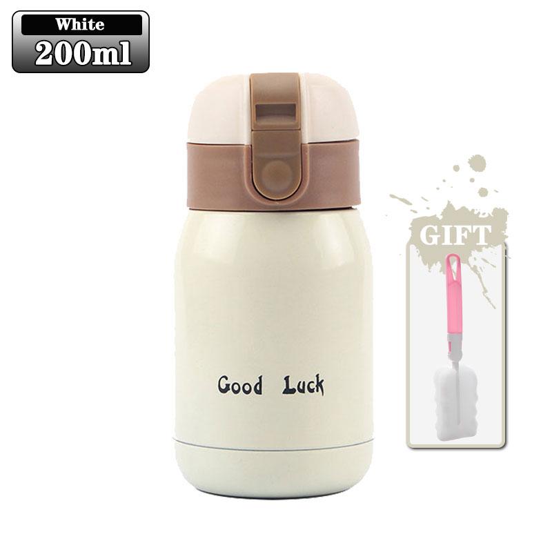 Оптовая продажа 200 мл флип-топ термокружка из нержавеющей стали одно касание детский термос бутылка фляга с кнопкой крышка