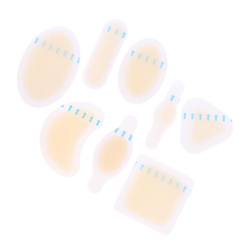 24 шт. Пластыри от волдырей Невидимый гидроколлоидный гель Пластыри от волдырей Подушечка для волдырей для пятки, стопы, пальца ноги и защиты кожи