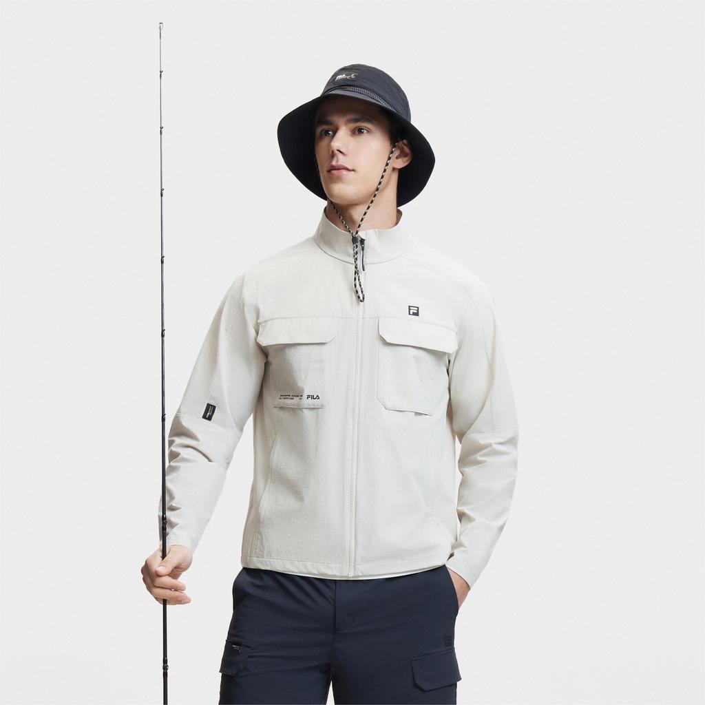 FILA Jackets Men's Camel Stand Collar Moderate Workwear A11M427703FBG