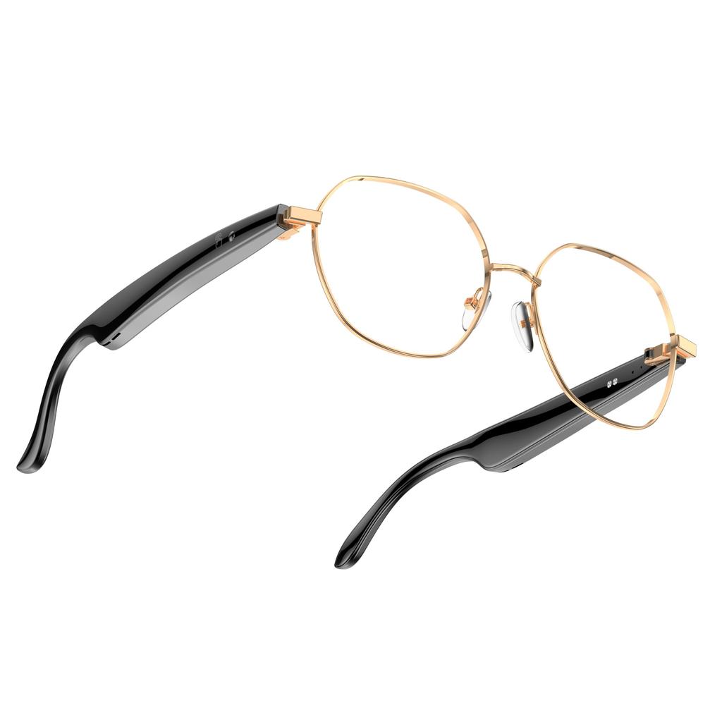 W100B Business Style AI Real-Time Translation Voice Assistant Smart Glasses Bluetooth-Compatible Fashion Eyewear