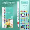 Acrylic Marker Pens for Primary School Students - Draw with Vibrant Colors, Waterproof and Quick-drying.
