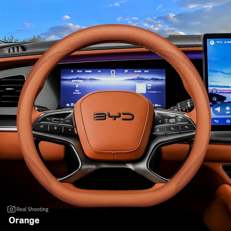Для BYD Sea Lion 07 EV BYD Sea Lion 05 06 DM-I EV 2026 2026 Тип D Чехол на руль автомобиля Ультратонкая кожа Автоаксессуары