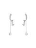 Elegant 925 Sterling Silver Water Drop Tassel Earrings - Fashionable Korean-Inspired Studs for Women