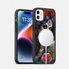 Чехол для телефона Catrina Красивая Девушка Роза Череп Магнитный Чехол Для iPhone 17 16 15 14 13 12 11 Для Magsafe Беспроводная Зарядка Чехол