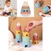 Montessori Stacking Toy For Children Silicone Sensory Development Educational Playset