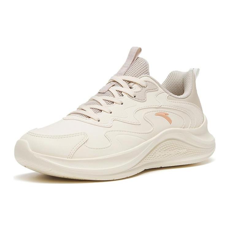 Anta Wander Fashion Slip Resistant Abrasion Resistant Low top Running Shoes Women's Gray White Pink 922315573-4