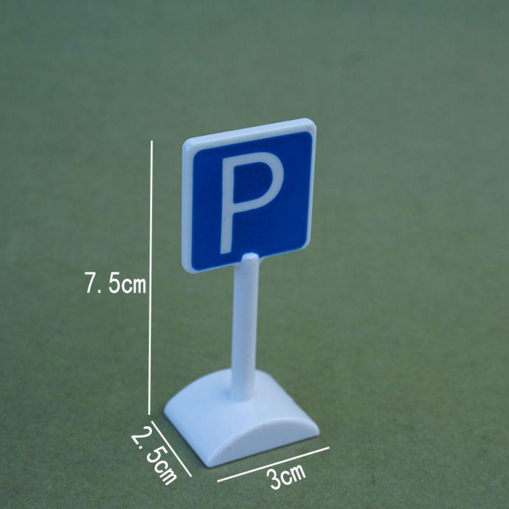 Model Toy Simulation City Road Signs Road Block Mini Traffic Road Signs City Street