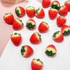 Искусственная Мини-Клубника Фигурка из Смолы Симуляция Крошечные Статуэтки Клубники Реалистичные Искусственные Фрукты Оптовая Продажа для Поделок DIY Топпер для Торта Домашний Офис Настольный