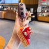 Slow Rebound Strawberry Mille-Crêpe Cake Keychain Simulation Food Shape Stress Toy  Home Office