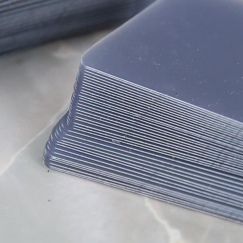 50PCS Plastic Blank Hang Tag for Bag Square PVC Cards for Garment Round Transparant Swing Tags
