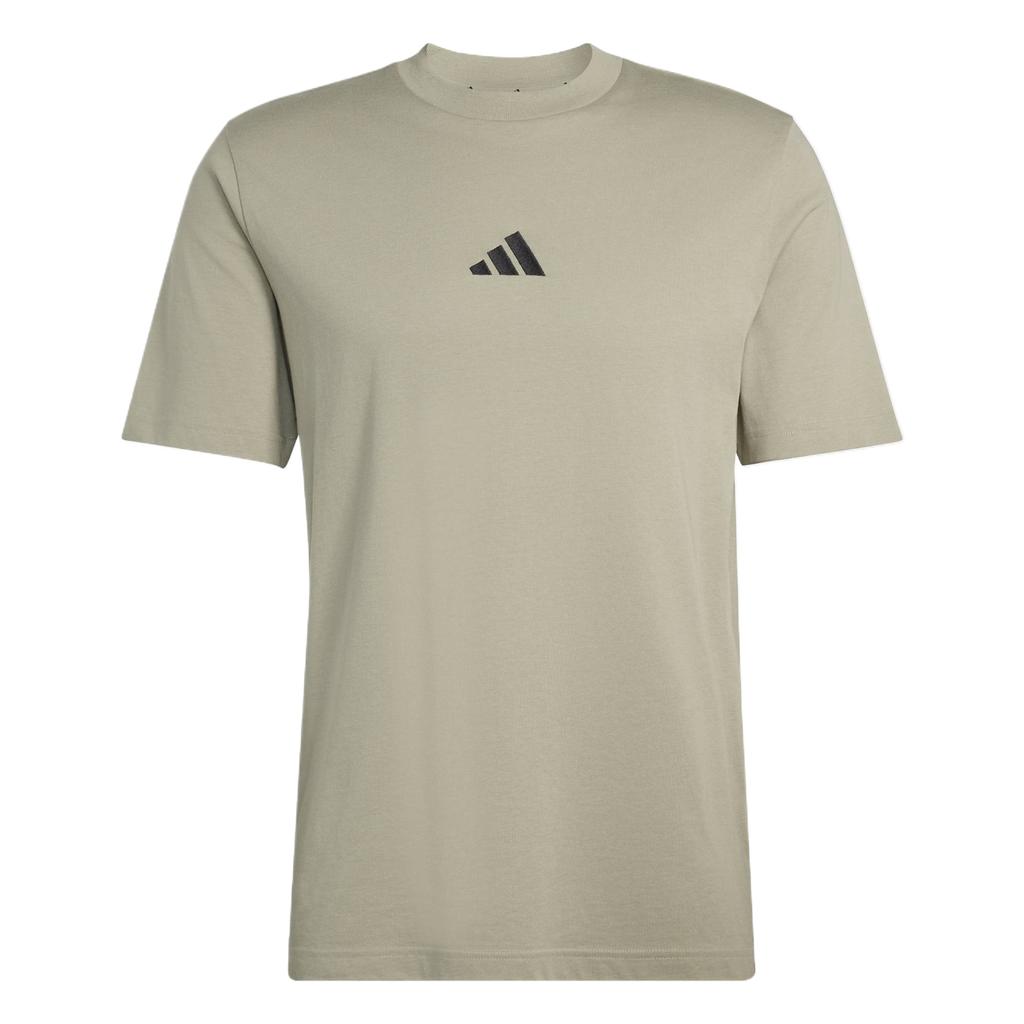 Adidas T Shirts Men's Pebble Silver Gray Crew Neck Moderate KC0905