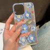 Soft TPU Matte Phone Case for iPhone 14 Funda iPhone 11 13 15 Pro Max Plus 12 Mini 14pro 14promax 13pro Transparent Flower Cover