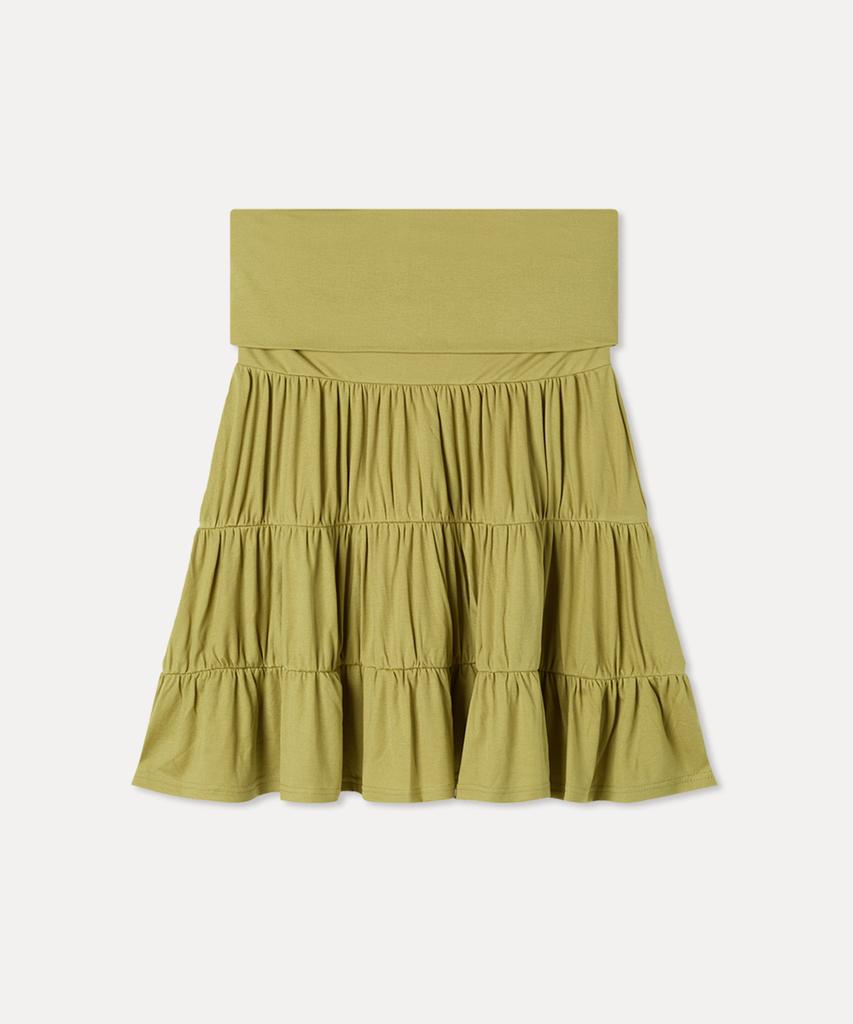 MIXXO Эластичная многоярусная юбка миди_Miwwmg526G