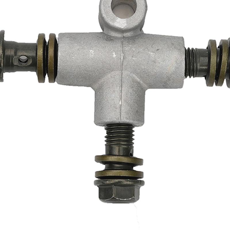 Metal T Shape Brake Line Tee Female Coupling Three Way Connector Car Brake Tube Fitting for ATV Go Kart Hydraulic System
