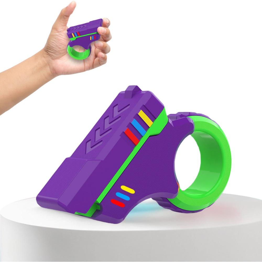 Soothing Rotary Finger Sliders 3D Printed Fidget Ring Toys Portable Spinner Toys  Adult Kids