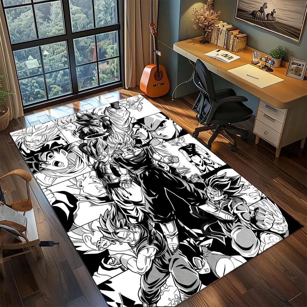 Dragon Ball!Rug Carpet Large Area Rug Non Slip Washable Floor Mat Gamer Room Bedroom Home Decor