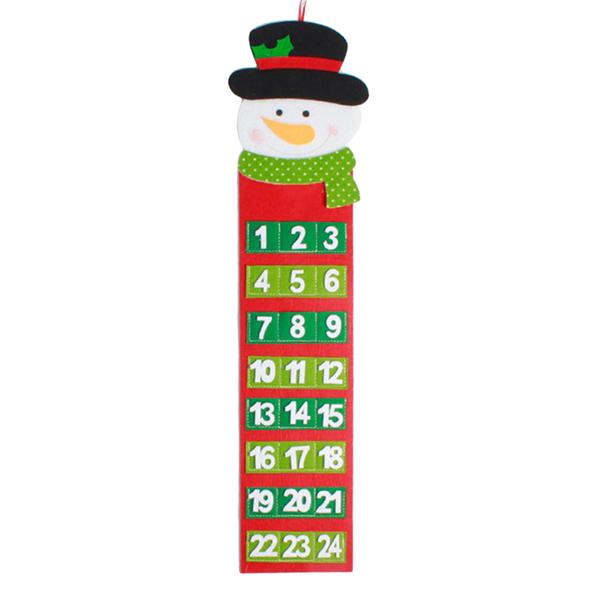 Supply Christmas Calendar Snowmen Hanging Lobby Family Party Santa Claus Christmas Decor
