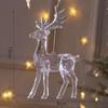 Clear Crystal Christmas Tree Pendants Acrylic Snowflake Piece Xmas Tree Hanging Ornaments  Gift